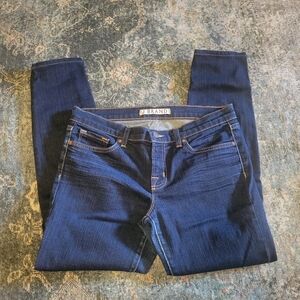 J Brand Designer Blue Jeans Size 28 x 27 Dark Ink Wash Skinny Leg